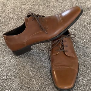 Apt 9 Colton Cognac  Dress Shoes, Mens Size 12